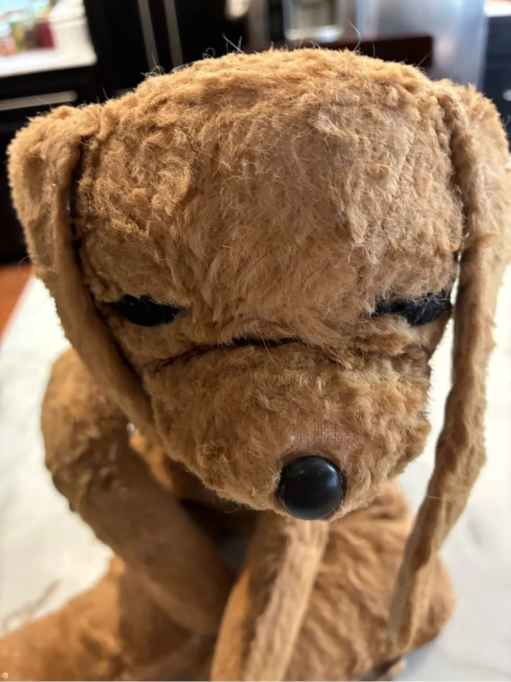 1950s Bantam US Toys Tan Brown Floppy Puppy Dog Plush Stuffed Animal